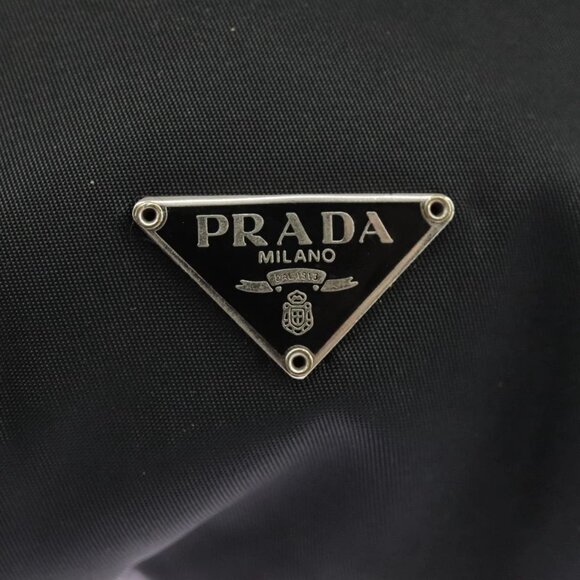 PRADA Shoulder Pouch Nylon Black Silver Auth - Picture 11 of 16